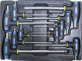 Набор Т-образных шестгранных ключей с пластиковой рукояткой 10пр. в ложементе в Казани