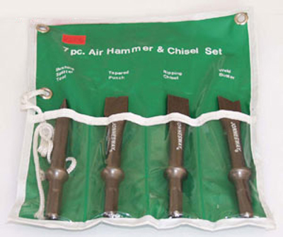 Фотография: Комплект коротких зубил для пневматического молотка (JAH-6833H), 4 предмета